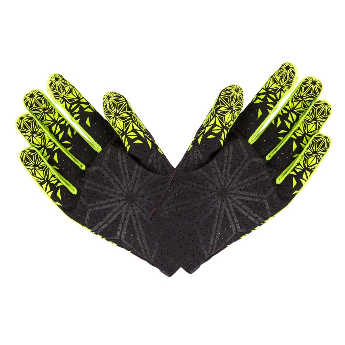 SupaG Long Glove - Black - Neon Yellow - Image 2