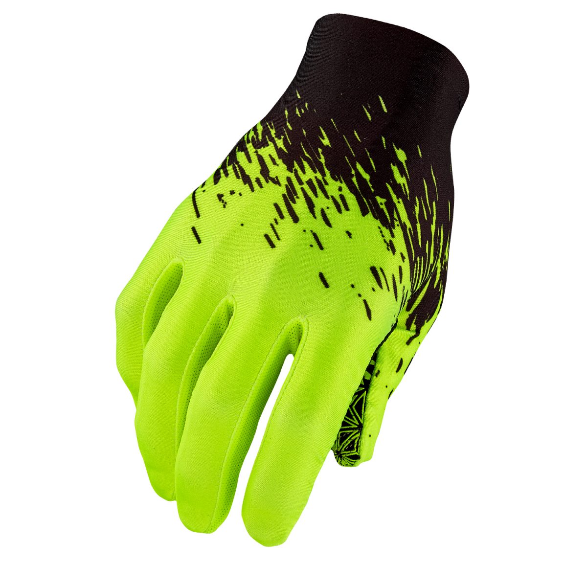 SupaG Long Glove - Black - Neon Yellow